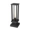Z-Lite Glenwood 1 Light Outdoor Pier Mounted Fixture, Black & Clear 586PHMS-SQPM-BK - alternate 2
